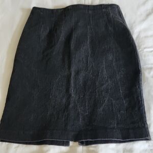 Black Jean Women's Skirt